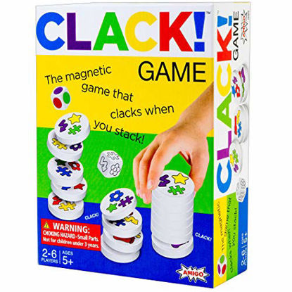 Picture of AMIGO Games AMI18002 CLACK! Kids Magnetic Stacking Game with 36 Magnets