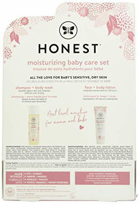 Picture of The Honest Company 2Piece Shampoo + Body Wash, Sweet Almond, Shampoo and Body Wash 10 Fl Oz, Face and Body Lotion 8.5 Fl Oz