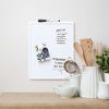 Picture of U Brands Contempo Magnetic 11" x 14" Dry Erase Board, White Frame, Magnet and Marker Included