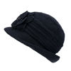 Picture of Womens Gatsby 1920s Winter Wool Cap Beret Beanie Cloche Bucket Hat A299 (Black)