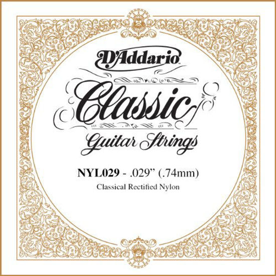 Picture of D'Addario NYL029 Rectified Nylon Classical Guitar Single String ,.029