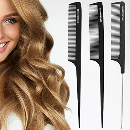 Picture of Goodofferplace Pintail comb Parting combs Teasing combs hair combs for women (Mix Pack)