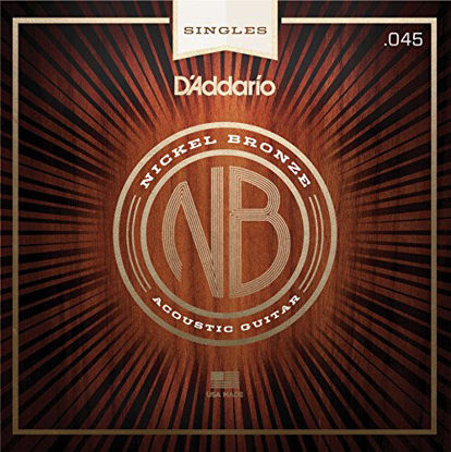 Picture of D'Addario NB045 Nickel Bronze Wound Acoustic Guitar Single String