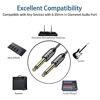 Picture of J&D 6.35mm Guitar Instrument Cable, Gold Plated Copper Shell Heavy Duty 6.35mm 1/4 inch TS Mono Audio Cable with Zinc Alloy Housing and Nylon Braid for Guitar, Multi Effects, Amplifiers, 15 Feet