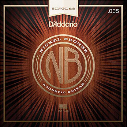 Picture of D'Addario NB035 Nickel Bronze Wound Acoustic Guitar Single String