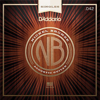 Picture of D'Addario NB042 Nickel Bronze Wound Acoustic Guitar Single String