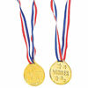 Picture of The Dreidel Company Gold Prize Medal Necklace Perfect for Kids, Reward for Athletes, Classroom Prizes (12-Pack)