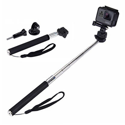 Picture of PULUZ Selfie Stick Extendable Handheld Telescoping Monopod for GoPro HERO6 /5 /5 Session /4 Session /4 /3+ /3 /2 /1, Xiaoyi and Other Action Cameras, Length: 22.5-100cm