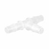 Picture of Quickun 1/4" Hose Barb Fitting Equal Barbed T Shaped Tee Type 3 Way Plastic Joint Splicer Mender Union Adapter for Air Line Tube Hose (Pack of 5)