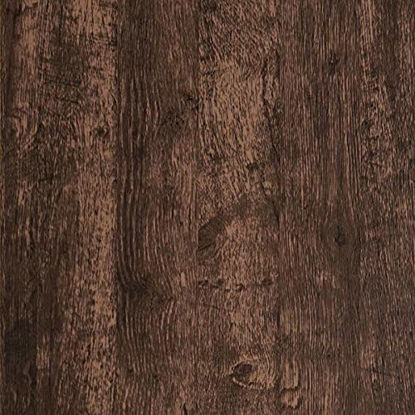 Picture of Dimoon Wood Wallpaper Brown Dark Wood Contact Paper Brown Wood Plank Wood Peel and Stick Wallpaper Removable Rustic Wood Grain Self Adhesive Vintage Distressed Texture Desk Vinyl Roll17.7"x59''