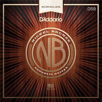 Picture of D'Addario NB059 Nickel Bronze Wound Acoustic Guitar Single String