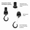 Picture of Stroller Hook - 2 Pack of Multi Purpose Hooks - Swivel Baby Stroller Hook Hanger for Baby Diaper Bags, Groceries, Clothing, Purse - Great Accessory for Mommy when Jogging, Walking or Shopping black