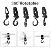 Picture of Stroller Hook - 2 Pack of Multi Purpose Hooks - Swivel Baby Stroller Hook Hanger for Baby Diaper Bags, Groceries, Clothing, Purse - Great Accessory for Mommy when Jogging, Walking or Shopping black