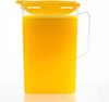 Picture of LOCK & LOCK Aqua Fridge Door Water Jug with Handle BPA Free Plastic Pitcher with Flip Top Lid Perfect for Making Teas and Juices, 2 Quarts, Yellow