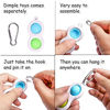 Picture of DERAYEE 2Pcs Simple Dimple Fidget Toys, Fidget Popper Sensory Stress Relief Toys with Buckle Ring for Adults and Kids