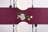 Picture of Hahuho 1-Pack Satin Table Runner Burgundy 12 x 108 inches Long, Table Runners for Wedding, Birthday Parties, Banquets Decorations1 Pack, 12x108 Inch, Burgundy