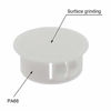 Picture of Suiwotin 30PCS 6mm (1/4") White Hole Plugs Plastic Flush Type Hole Plugs Snap in Locking Hole Tube, Furniture Fencing Post Pipe Insert End Caps (White)