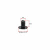 Picture of uxcell M2x4mm Phillips Screw Fastener Black 3.8mm Dia Screw Head for Laptop PC TV Fan Audio Switch 50pcs