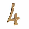 Picture of Skandh Solid Brass 4 inch Yellow House Address Numbers 4, Polished Brass Lacquered