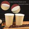 Picture of BALDCC 25 Packs Paper Cups Disposable, 8 Oz Disposable Coffee Cups, Paper Hot Coffee Cups, Beverage Cups, Suitable for Offices, Home Kitchens, Coffee Shopskhaki