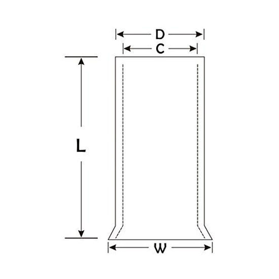 Picture of Baomain AWG 12/4.0mm² Long: 10mm Wire Copper Crimp Connector Non Insulated Ferrule Pin Cord End Terminal 100pcs