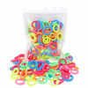 Picture of 100 Pack Neon color Nylon Small Hair Ties Baby Girls' Ponytail Holder