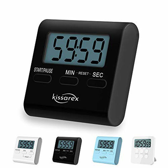 Kitchen Timer, [ 2021 Version ] Magnetic Countdown Timer with Loud Alarm 