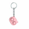 Picture of Simple Dimple Toy, Mini Push Pop Bubble Sensory Fidget Toy with Buckle Ring,Stress Reliever Silicone Keychain Toy for Kid and Adult Anxiety Autism (Pink)