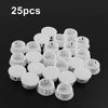 Picture of Jersvimc 25Pcs 5/8 Inch(16mm) White Hole Plug Plastic Hole Cover, Round End Cap Plug Flush Type Tube Insert Plug, Pipe Post Plug Panel Plug for Chair Furniture Glide Protectors