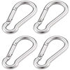 Picture of 3 Inch Spring Snap Hook 304 Stainless Steel Quick Link Lock Fastner Hook for Boating and Heavy Duty Use, 265 lbs Maximum Capacity, 4 Pcs