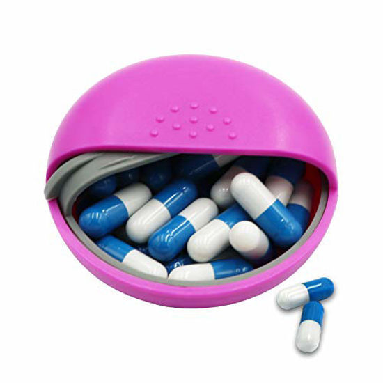 GetUSCart- LazyMe Decorative Pill Box Cute Size for Purse Locking Small  Daily Case (Rose, 1)