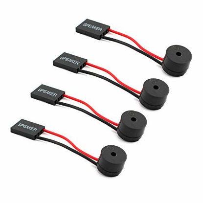 Picture of Maxmoral 4pcs Mini Plug Buzzer for PC Internal BIOS Computer Motherboard Mainboard Beep Alarm Speaker