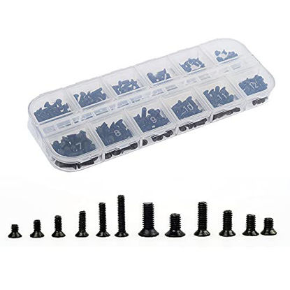 Picture of QTEATAK 240Pcs Laptop Notebook Computer Replacement Screws Kit for Laptop Computer SSD Hard Disk SATA