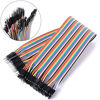 Picture of HiLetgo 120pcs/3x40pcs Breadboard Jumper Wires Prototype Board Dupont Wire Male to Male, Male to Female, Female to Female, 2.54mm to 2.54mm 20CM Wires Assortment Kit for Arduino Raspberry PI DIY