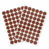 Picture of VictorsHome Self-Adhesive Screw Hole Stickers PVC Cover Caps Dustproof for Wooden Furniture Cabinet 21mm 2 Sheets/108 Pcs Red Walnut