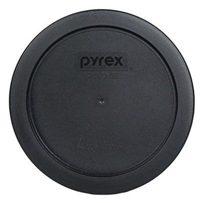 Picture of Pyrex 7201-PC 4 Cup Round Storage Cover for Glass Bowls (1, Black)