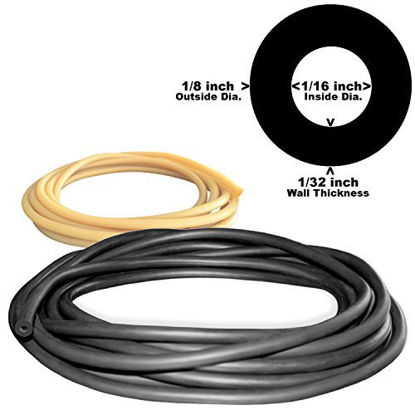 Picture of Spearit 1/8IN OD 1/16IN ID Latex TUBING (202 Black) 3FT