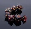 Picture of CREEBUY DND Dice Set 7Pcs Red Mix Black Nebula Dice for Dungeon and Dragons D&D RPG Role Playing Games Polyhedral Dice