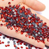 Picture of 4500 Pieces Hot Fix Glass Flatback Rhinestones HotFix Round Crystal Gems (Light Red, SS6)