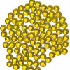 Picture of 4500 Pieces Hot Fix Glass Flatback Rhinestones HotFix Round Crystal Gems 2MM (Citrine, SS6 2MM)