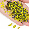 Picture of 4500 Pieces Hot Fix Glass Flatback Rhinestones HotFix Round Crystal Gems 2MM (Citrine, SS6 2MM)