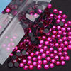 Picture of 4500 Pieces Hot Fix Glass Flatback Rhinestones HotFix Round Crystal Gems (Rose Pink, SS6)