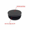 Picture of Suiwotin 4PCS 32mm (1 1/4 Inch) Round Plastic Plug, Round Black Plastic End Cap, Pipe Tubing End Cap, Furniture Finishing Plug