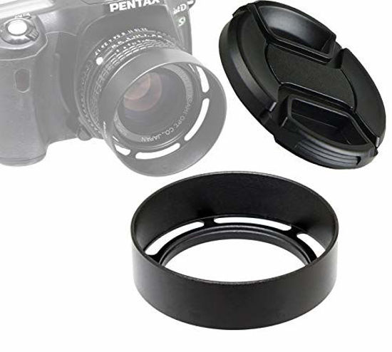 Picture of Fotasy Metal 58mm Vented Lens Hood, 58mm Metal Hood, 58mm Lens Hood for Fuji Leica Leitz Panasonic Olympus Panasonic Sony Lens, 58mm Screw-in Lens Hood