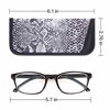 Picture of Small Size Glasses Pouch, Leopard Grain Soft Neoprene Protective Eyeglasses Case for Small Size Eyewear Slim Storage Bag