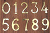 Picture of Motif Collection Premium 4-Inch Solid Brass Finish House Door Number (Number 2)