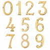 Picture of Motif Collection Premium 4-Inch Solid Brass Finish House Door Number (Number 2)