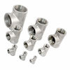 Picture of LOZOME 1/2" Stainless Steel Tee Female NPT Threaded T Shaped 3 Way Cast Pipe Fitting SS304