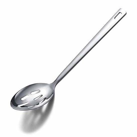 Picture of Cooking Spoon, Berglander Stainless Steel Slotted Spoon, Basting Spoon, Spoon For Cooking, Kitchen Serving Spoon Non-Stick And Heat Resistant,Dishwasher Safe, Easy to Clean