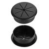 Picture of HYCC 2-3/8 Flexible Desk Cord Grommet Cable Wire Hole Cover/Black (2 Pack)